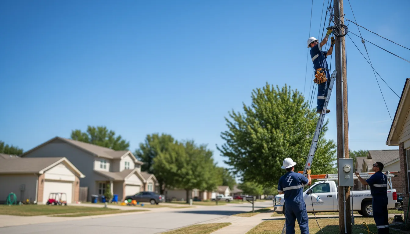 Residential electrician providing installation services in Cuero, TX